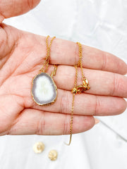 Grounding Duo | Agate Necklace + Earring