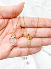 Cleanse Duo | Clear Quartz Necklace + Earring