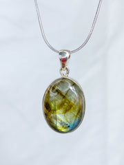 Labradorite Pendant Sterling Silver
