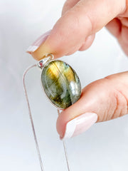 Labradorite Pendant Sterling Silver