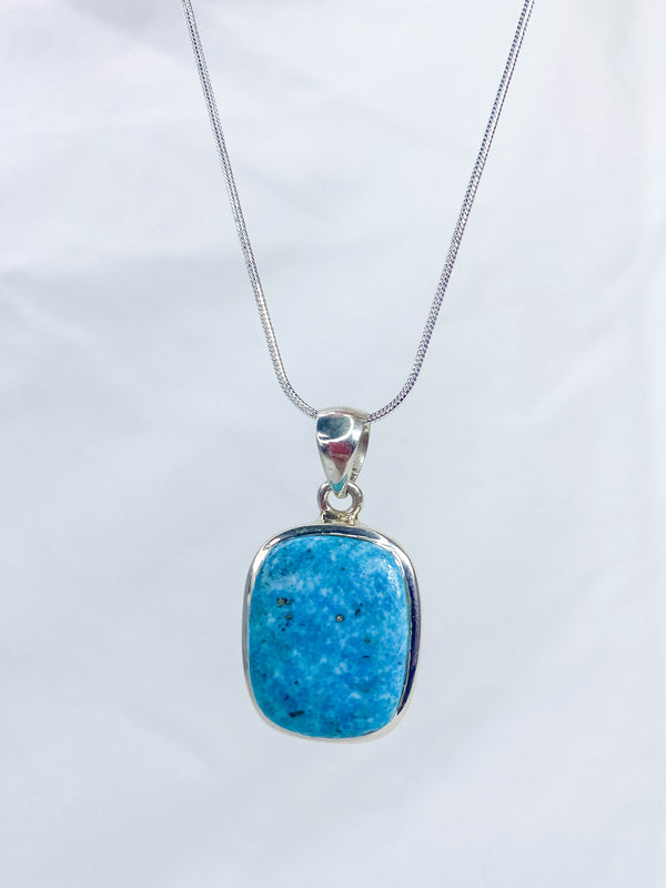 Turquoise Pendant Sterling Silver