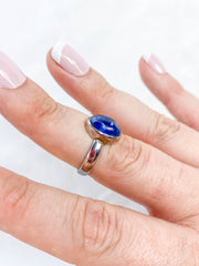 Blue Kyanite Ring Sterling Silver