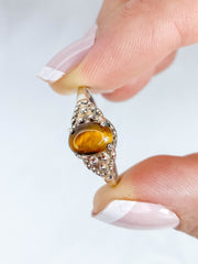 Tiger Eye Ring Sterling Silver
