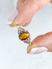 Tiger Eye Ring Sterling Silver