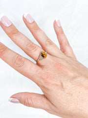 Tiger Eye Ring Sterling Silver