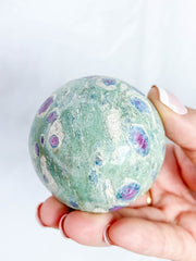 Ruby Fuchsite Sphere 288g