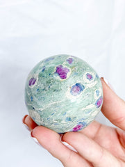 Ruby Fuchsite Sphere 288g