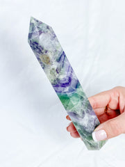Fluorite Polished Point 415g