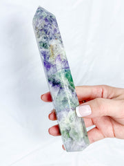Fluorite Polished Point 415g