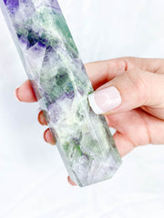 Fluorite Polished Point 415g
