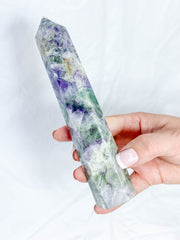 Fluorite Polished Point 415g