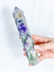 Fluorite Polished Point 415g