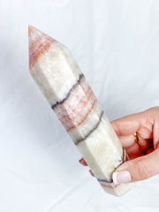 Multi Colour Bandit Calcite Polished Point 482g
