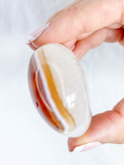 Carnelian Heart with Quartz 106g