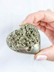 Pyrite Cluster Heart 107g