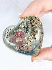 Pyrite Cluster Heart 107g