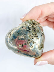 Pyrite Cluster Heart 107g