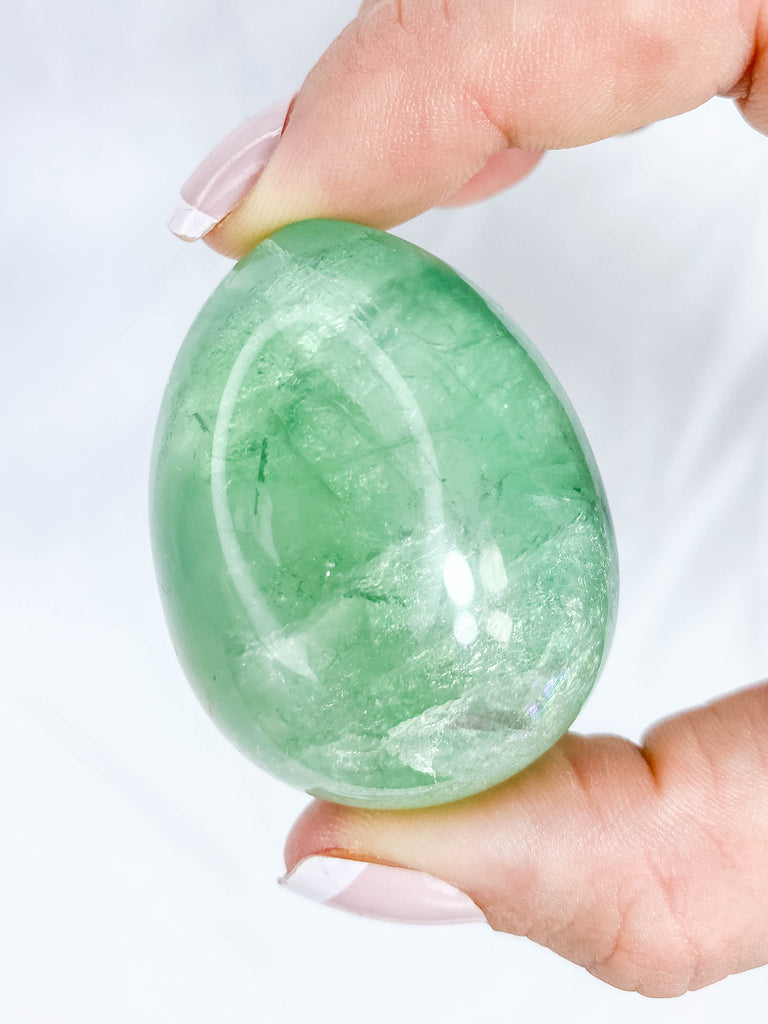 Green Fluorite Egg 112g