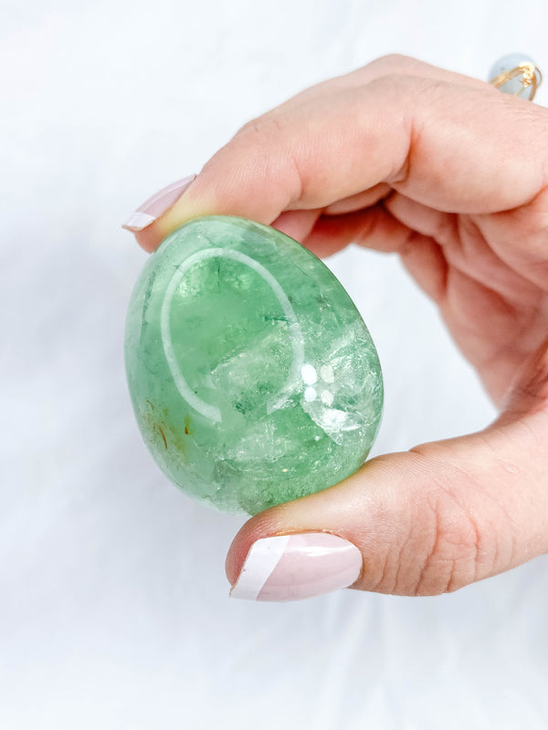 Green Fluorite Egg 112g