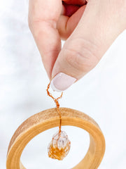 Abundance Amulet Citrine and Macaw Feather