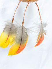 Abundance Amulet Citrine and Macaw Feather