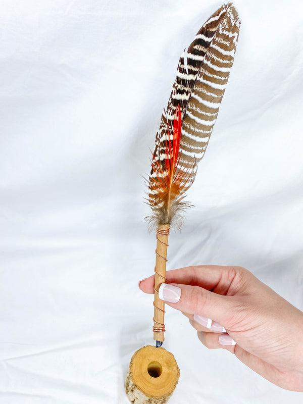 Gaia Healing Wand with Wooden Stand