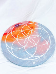 Wooden Seed of Life Grid Board