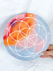 Wooden Seed of Life Grid Board