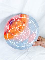 Wooden Seed of Life Grid Board