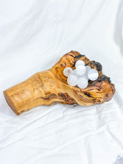 Wooden Mistletoe Tree Fertility Bowl 951g