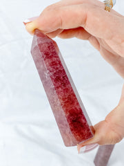 Strawberry Quartz Polished Points