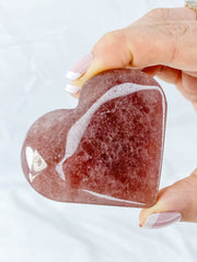 Strawberry Quartz Heart | Large