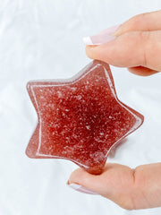 Strawberry Quartz Star Carving | Large