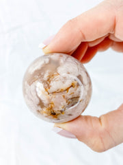 Flower Agate Sphere | Medium