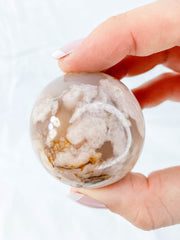 Flower Agate Sphere | Medium