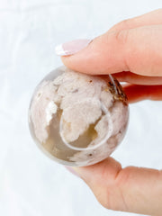 Flower Agate Sphere | Medium