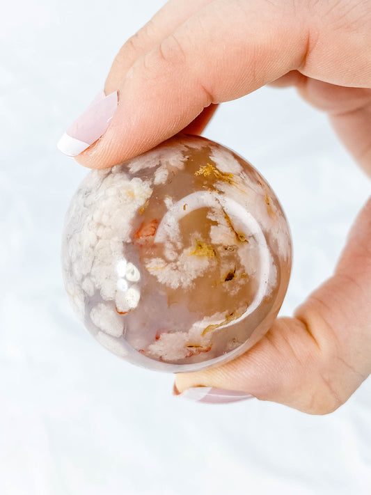Flower Agate Sphere | Large