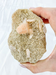 Stilbite Inclusions Cluster 356g
