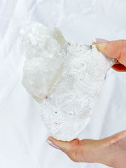 Apophyllite Morganite Cluster 221g