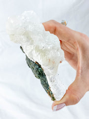 Apophyllite Morganite Cluster 221g