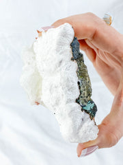 Apophyllite Morganite Cluster 221g