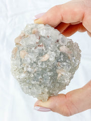 Apophyllite Glass Cluster Inclusions 148g