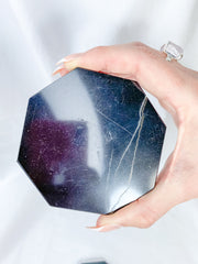 Shungite Octagon Plate | Medium
