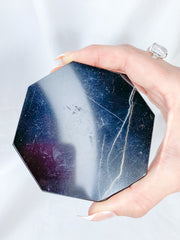 Shungite Octagon Plate | Medium