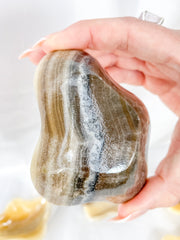 Zebra Aragonite Free Form Bowl | Large