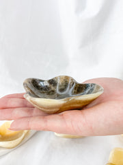 Zebra Aragonite Free Form Bowl | Large