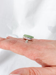 Green Kyanite Sterling Silver Ring