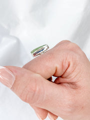 Green Kyanite Sterling Silver Ring
