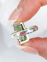 Green Kyanite Sterling Silver Ring