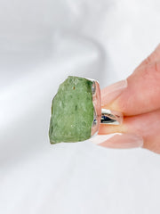 Green Kyanite Sterling Silver Ring